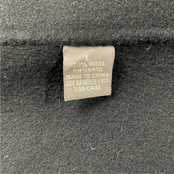 Kenar 100% Boiled Wool Black Jacket Cardigan Blazer - Picture 6 of 12